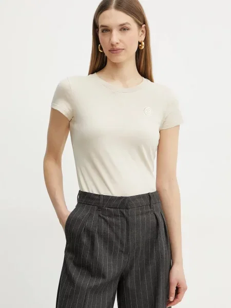 Тениска Armani Exchange бежово