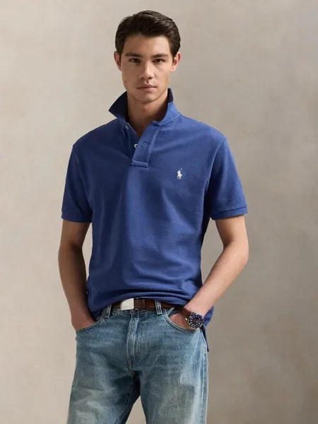 Polo Ralph Lauren Majica nočno / off-bela modra