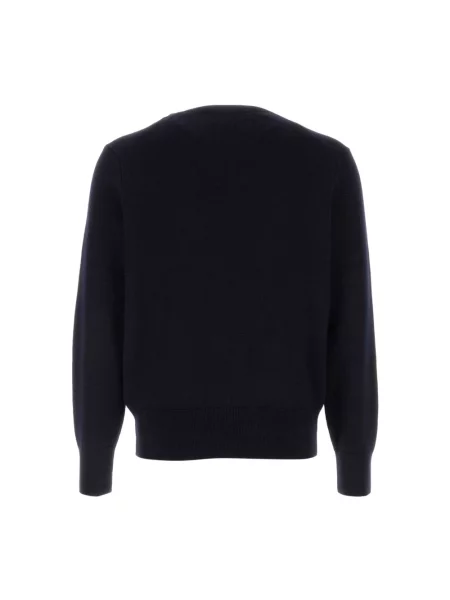 Sweter Ami Paris wełniany niebieski
