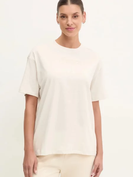 Asics t-shirt beżowy