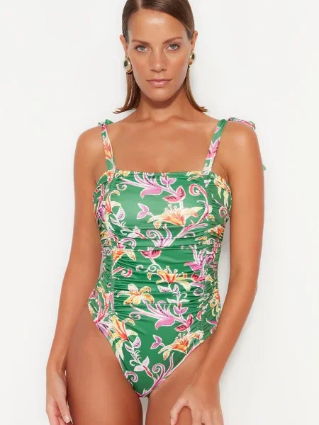 Enodelne kopalke Trendyol zelena