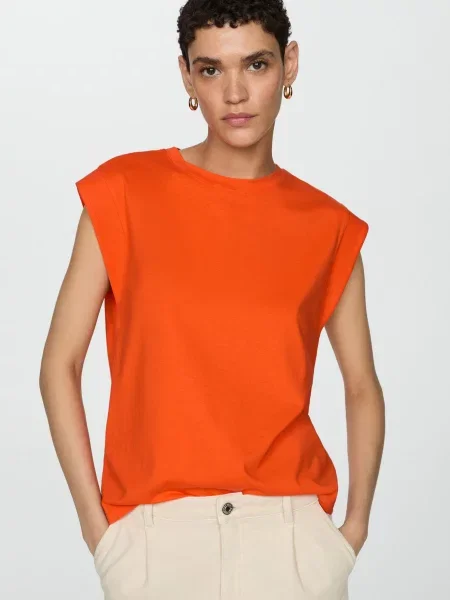 Футболка Mango оранжевая