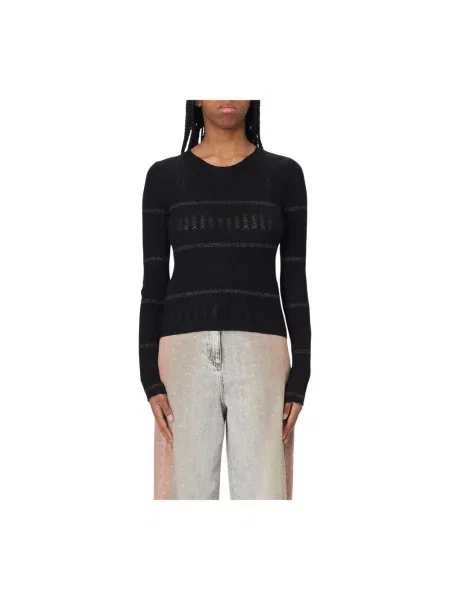 Sweter Pinko z nadrukiem czarny