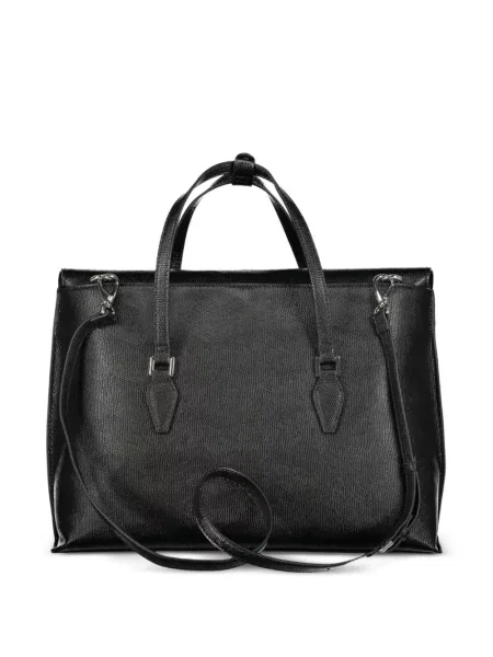 Shopper táska Mario Valentino autogrammal fekete