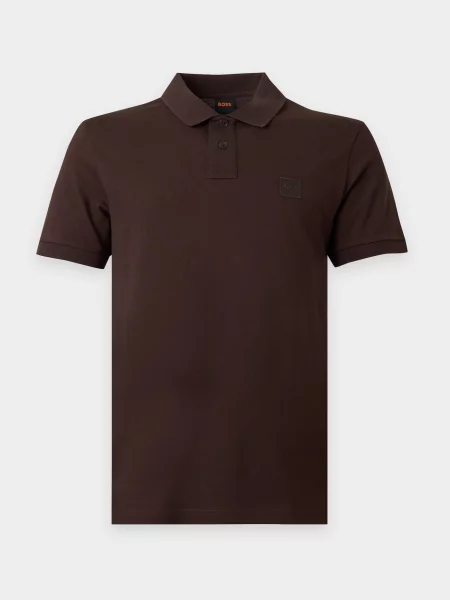 BOSS Tricou Passenger închis maro