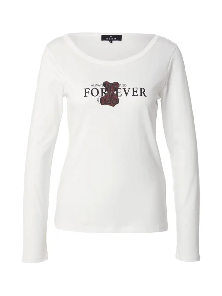 Monari Tricou maro închis / negru alb