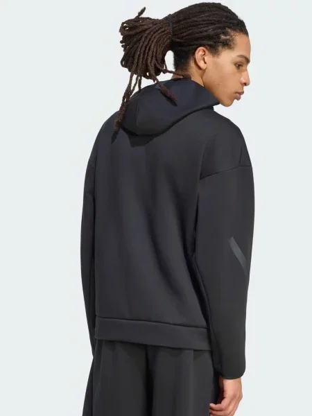 ADIDAS SPORTSWEAR Športová mikina so Z.N.E. tmavosivá čierna