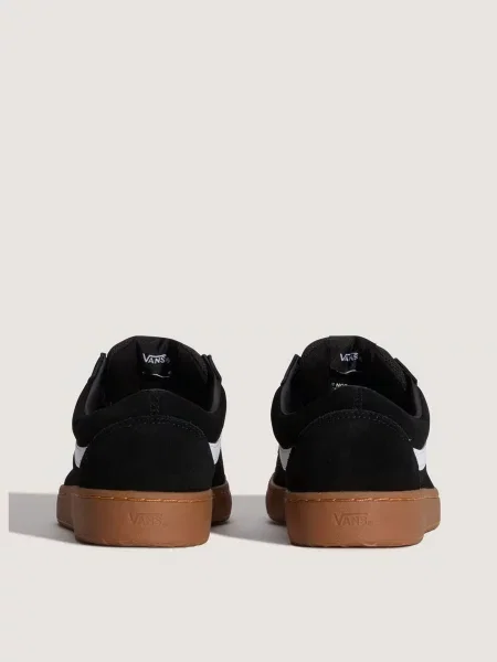 Кожаные кеды Vans черные