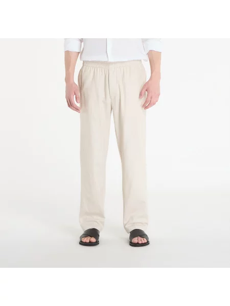 Kalhoty Calvin Klein Straight Linen Pull On Pant Oatmeal Melange L