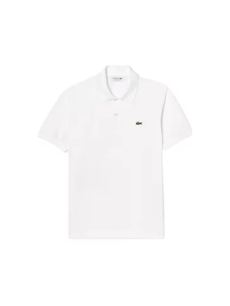 Koszulka polo o kroju regular fit z mieszanki bawełny Lacoste biała