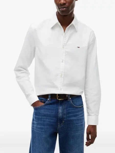 Lung cămașă Tommy Hilfiger alb