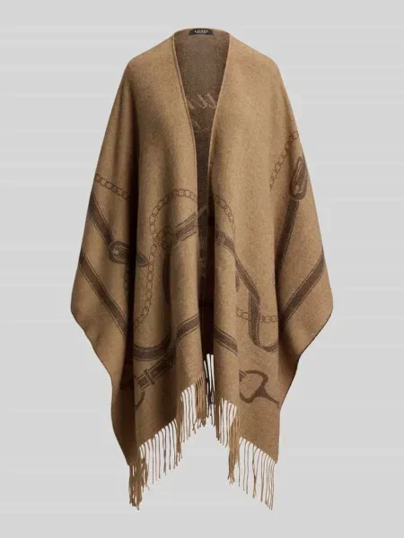 Ponczo Lauren Ralph Lauren brązowe