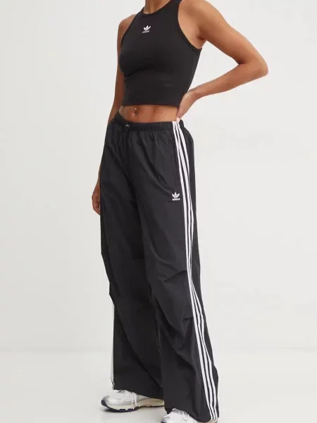 Панталон adidas Originals Adicolor черно с десен