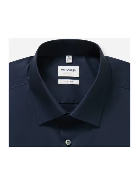Body Koszula biznesowa o kroju slim fit z mieszanki bawełny Olymp Level Five granatowa