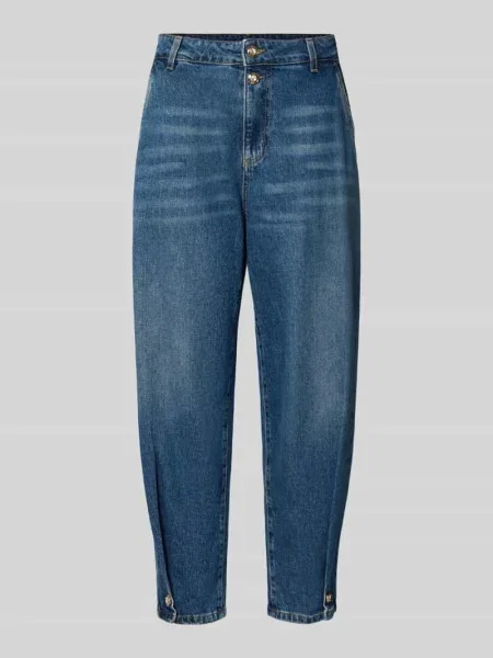 Liu Jo Jeansy Typu Barrel blau niebieskie