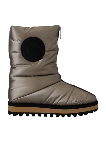Botki Dolce And Gabbana pikowane szare