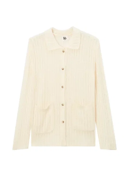 Gulerat cardigan B+ab tricotate
