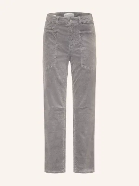 Opus Pants Kordové Kalhoty Melly Breeze šedá