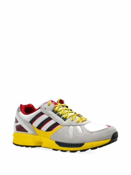Sală de gimnastică leggings Adidas cu broderie cu dungi alb
