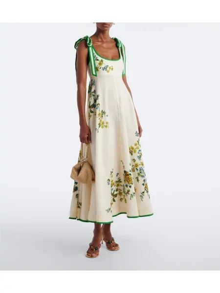 Rochie maxi Alemais de in cu model floral