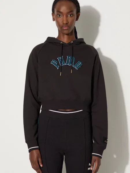 Hanorac cu glugă Puma negru
