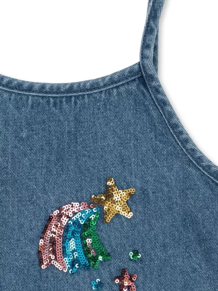 Konges Sløjd літня сукня джинсова MAGOT SEQUIN STRAP DRESS GOTS