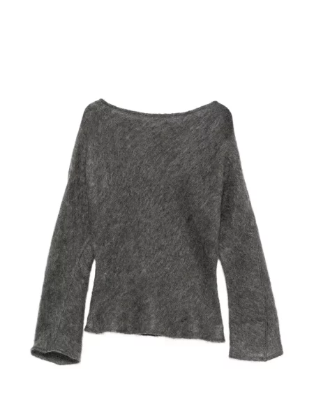 Lung pulover Carine Gilson de mohair gri