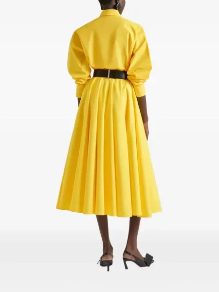 Lung fustă Givenchy din poplin galben