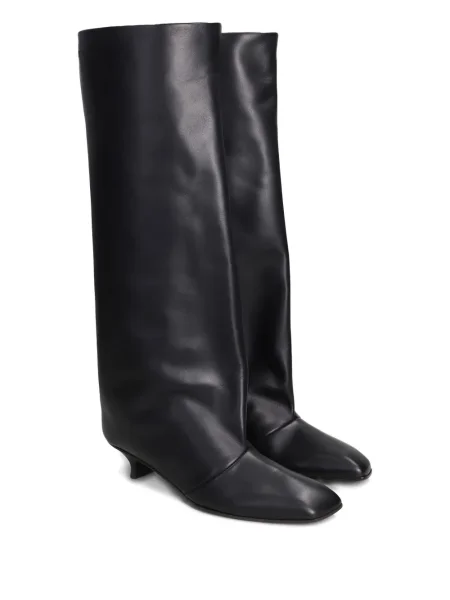 Botine Vicini din piele negru