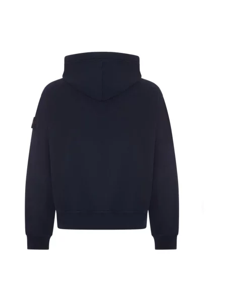 Bluza z kapturem Stone Island z kapturem z kamieniami niebieska
