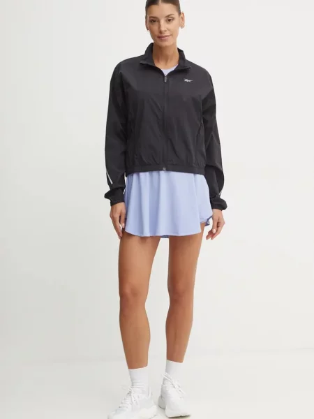 Бігова куртка Reebok Speed перехідна oversize чорний