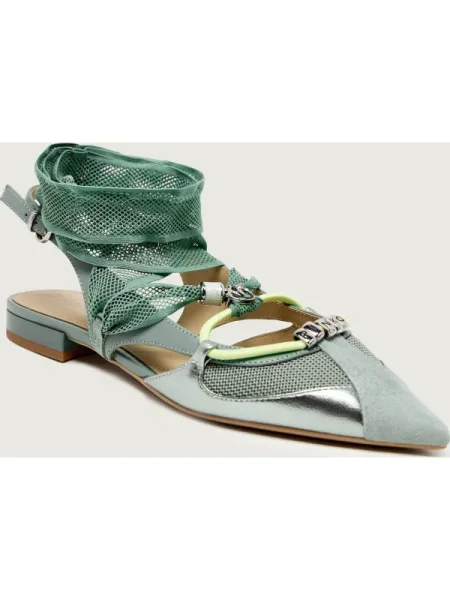Pinko De piele pantofi GIANIRA 30 | piele întoarsă verde