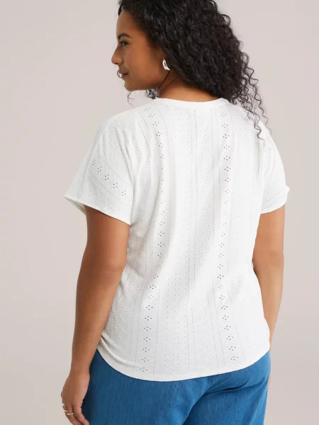 WE Fashion Tricou alb
