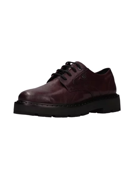 Bugatti Pantofi cu șireturi burgundy roșu