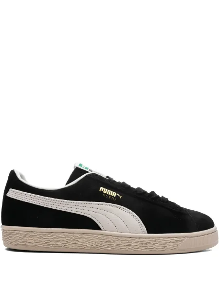 Sneakerși Puma Suede din piele de căprioară negru