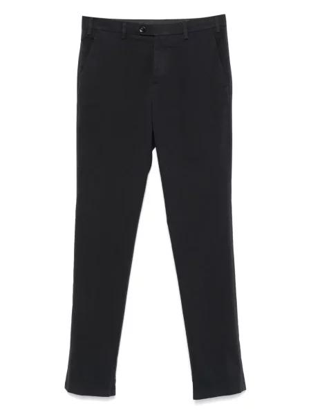 Pantaloni chino Canali din țesătură twill albastru