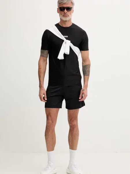 BOSS Green tricou pentru bărbați negru