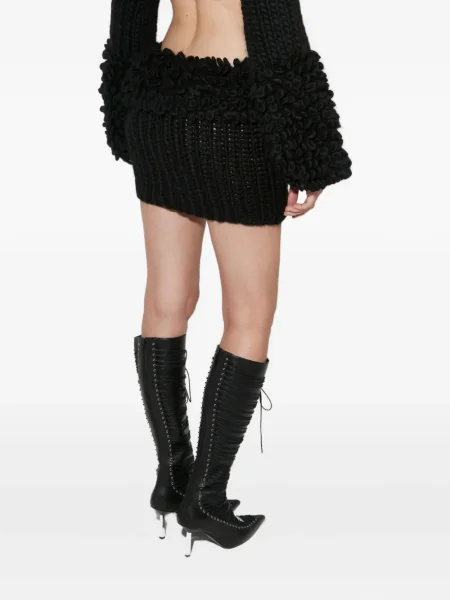 Fusta mini Misbhv tricotate negru