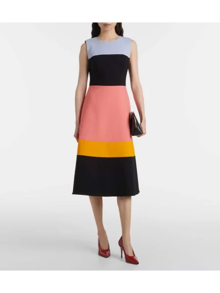 Rochie midi Carolina Herrera de lână până la genunchi de costum