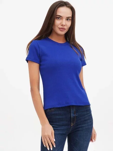 Футболка HiBrand электрик бавовна/поліестер синій