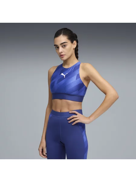 PUMA stanik piłkarski individualBLAZE Eversculpt Odzież XL niebieski