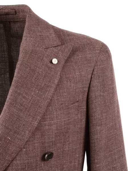 Odgovarati odijelo Luigi Bianchi Mantova dvoredan smeđa