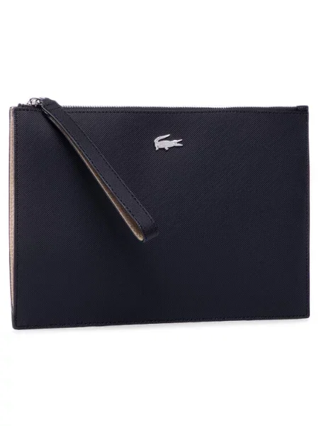 Ročna torba Lacoste Clutch Black Warm Sand modra