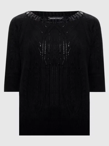 Свитер Ermanno Scervino с коротким рукавом черный