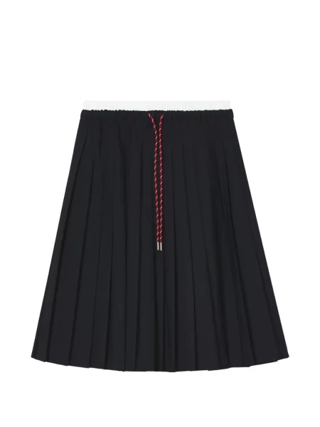 Fustă midi Tout A Coup cu cordon negru