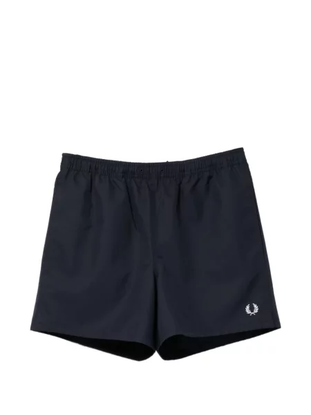 Pantaloni scurți Fred Perry cu broderie albastru