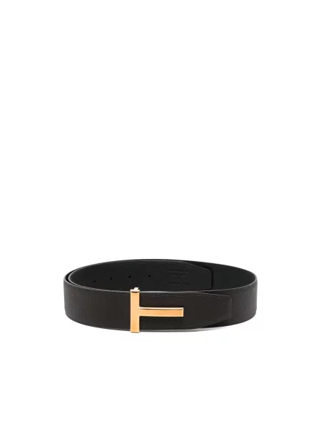 Pasek Tom Ford skórzany brązowy