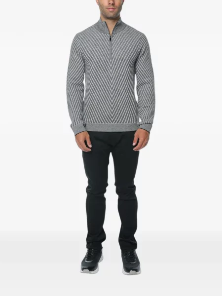 Vuneni džemper Emporio Armani siva
