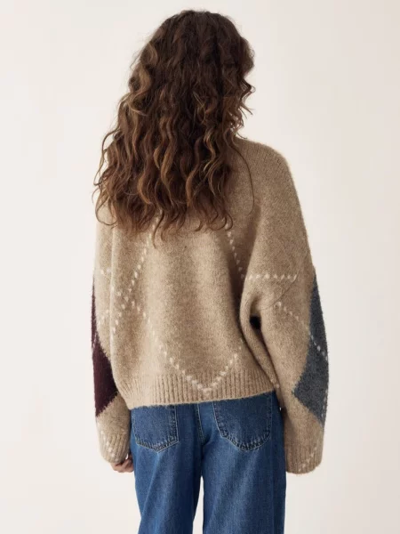 Noella Geacă tricotată N-Laiana Knit Cardigan nisipiu
