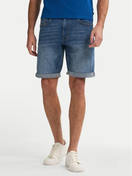 Petrol Industries Дънкови шорти син